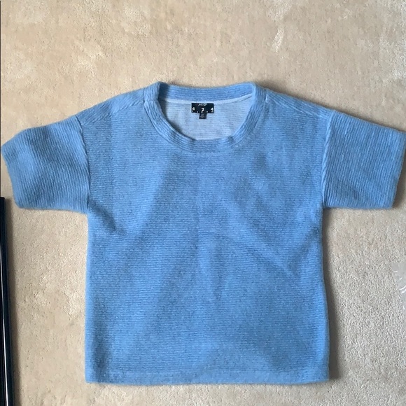 Lord & Taylor Baby Blue Wool Shirt - Picture 2 of 6